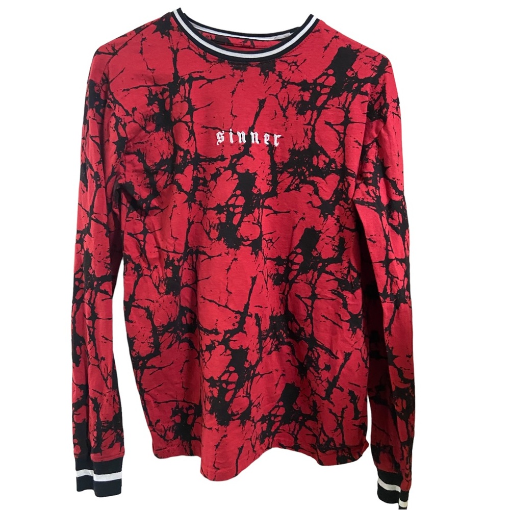 Upstanders SINNER High End Embroidered Streetwear Long Sleeve T-Shirt Men’s S